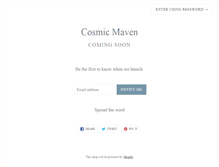 Tablet Screenshot of cosmicmaven.com